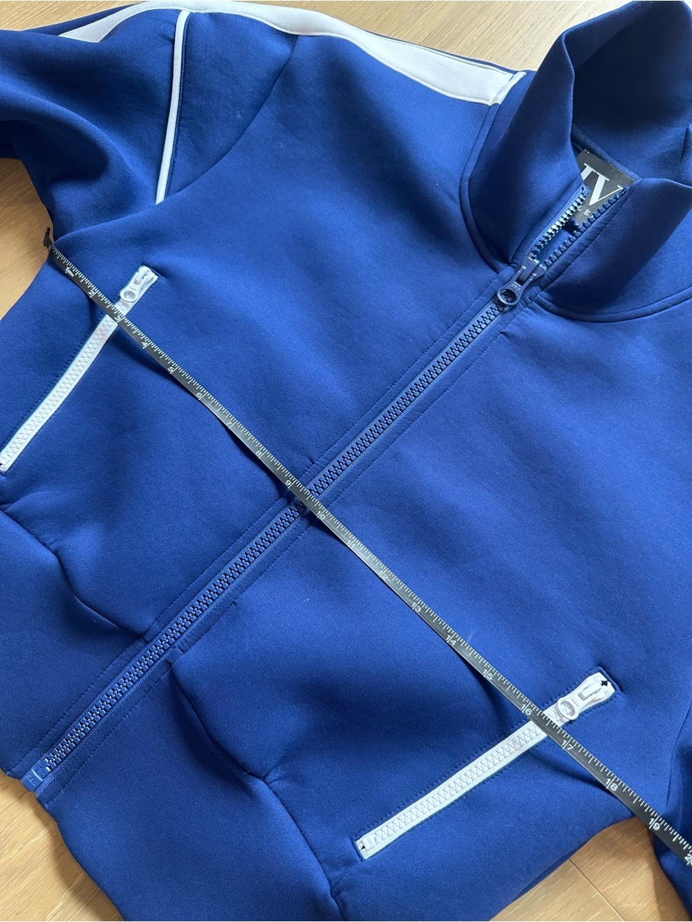 IVL Scuba Jacket in Navy White Size XS Pilates Athleisure Activewear Revolve - Picture 11 of 12
